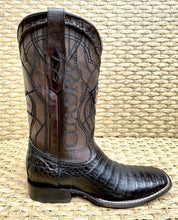 Load image into Gallery viewer, Cuadra Men’s Fuscus Caiman Belly Square Toe 3Z1OFY - PL Black
