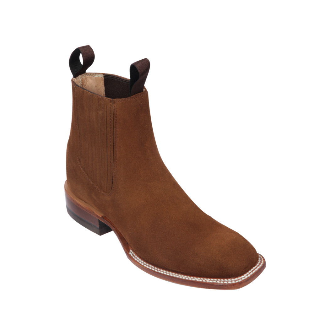 Botin Quincy Square Toe Suede 68B6350 - Shedron