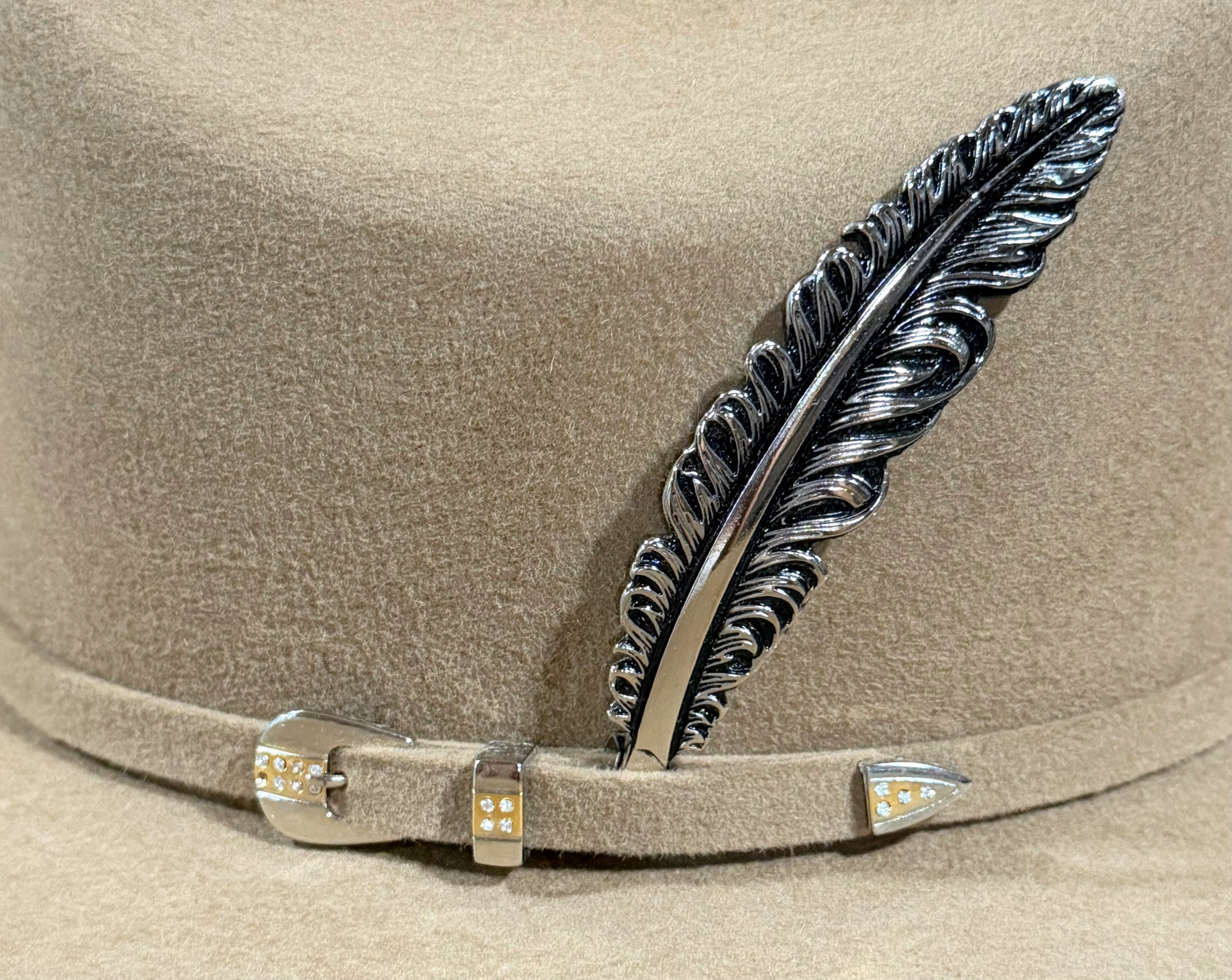 El Mayor 100x Fantasma Felt Hat - Khaki