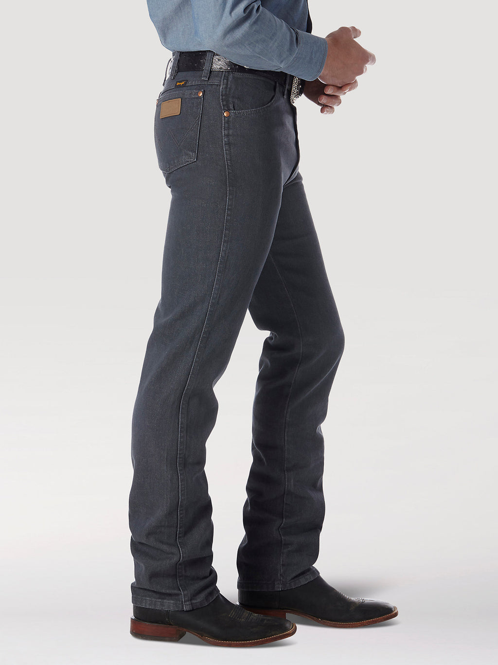 Wrangler Men's Cowboy Cut Slim Fit Jean 936CHG - Charcoal Grey