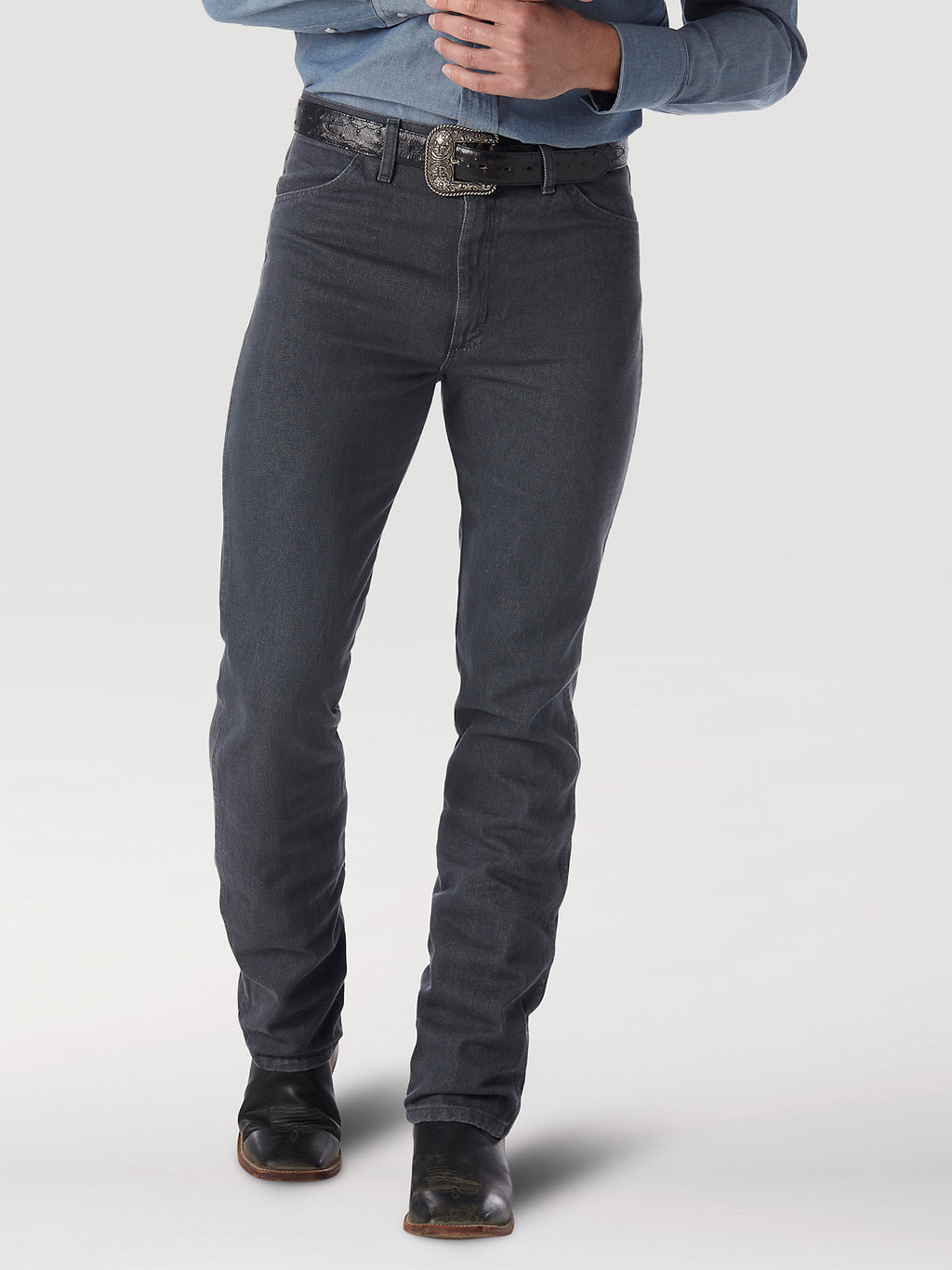 Wrangler Men's Cowboy Cut Slim Fit Jean 936CHG - Charcoal Grey