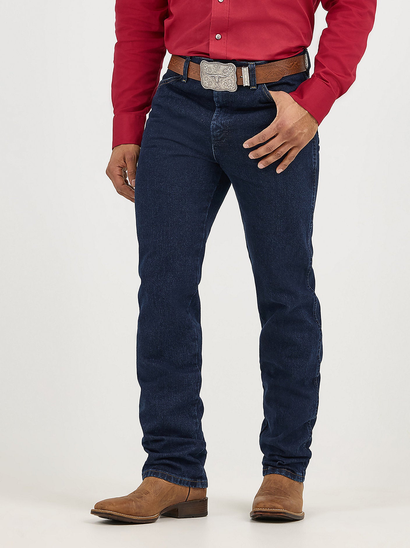 Wrangler Men's Cowboy Cut Slim Fit Jean 936DSD - Dark Stone