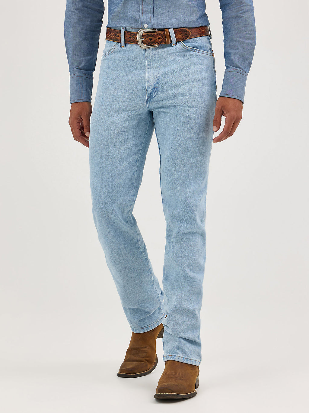 Wrangler Men's Cowboy Cut Slim Fit Jean 936GBH - Bleach