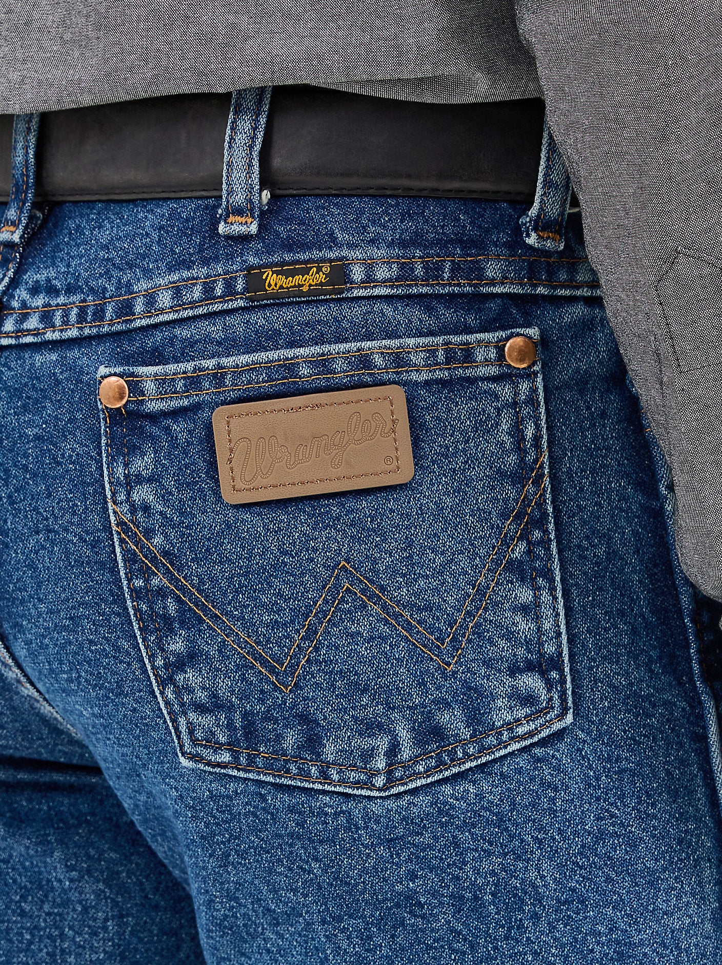 Wrangler Men's Cowboy Cut Slim Fit Jean 936GBK - Stonewashed