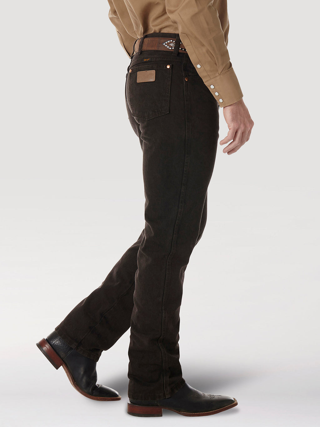 Wrangler Men's Cowboy Cut Slim Fit Jean 936KCL - Black Chocolate