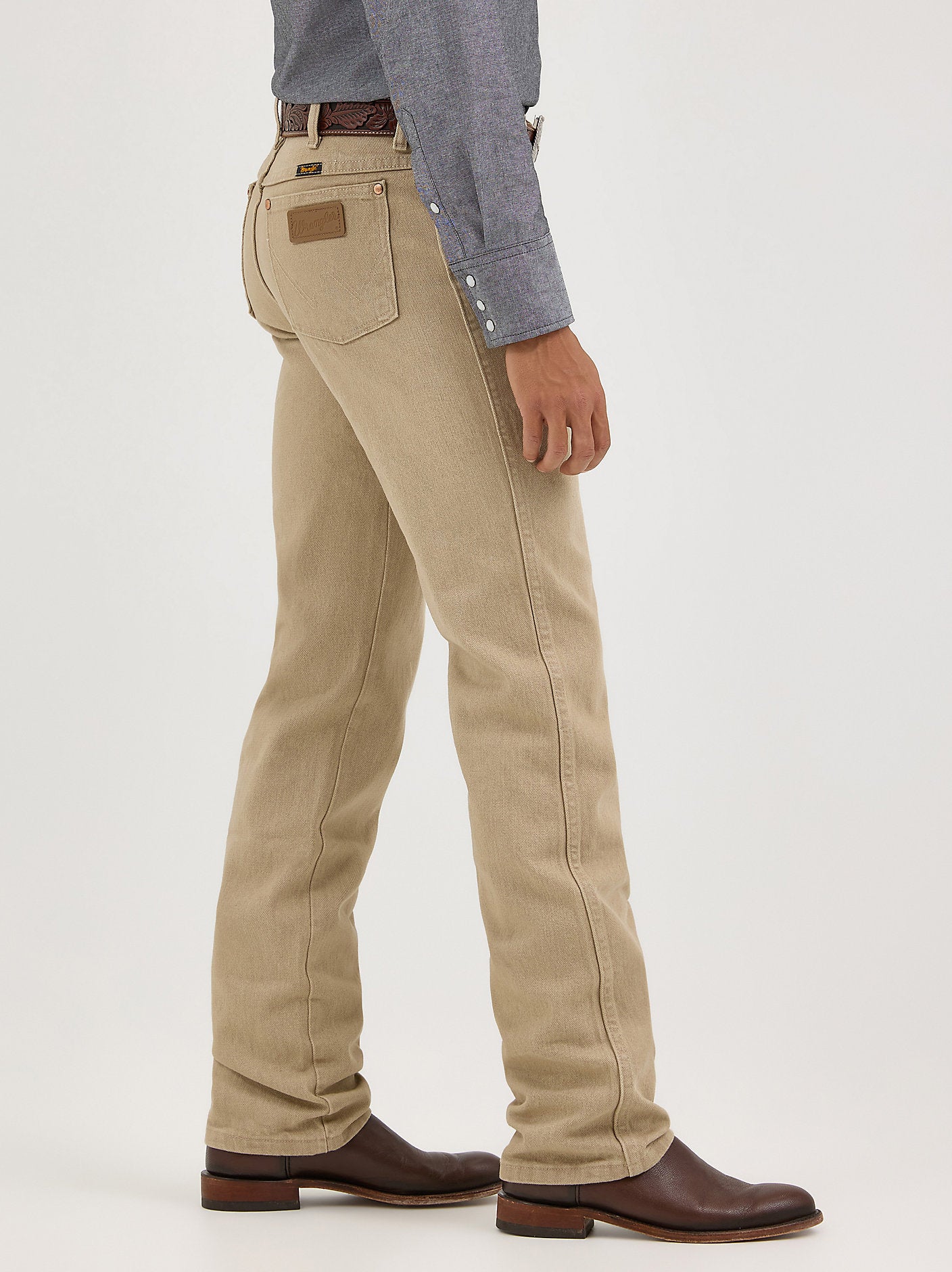 Wrangler Men's Cowboy Cut Slim Fit Jean 936TAN - Prewashed Tan