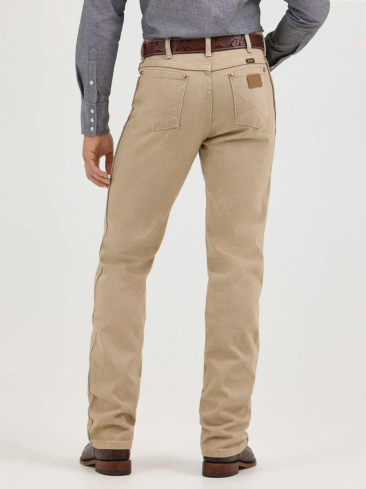 Wrangler Men's Cowboy Cut Slim Fit Jean 936TAN - Prewashed Tan