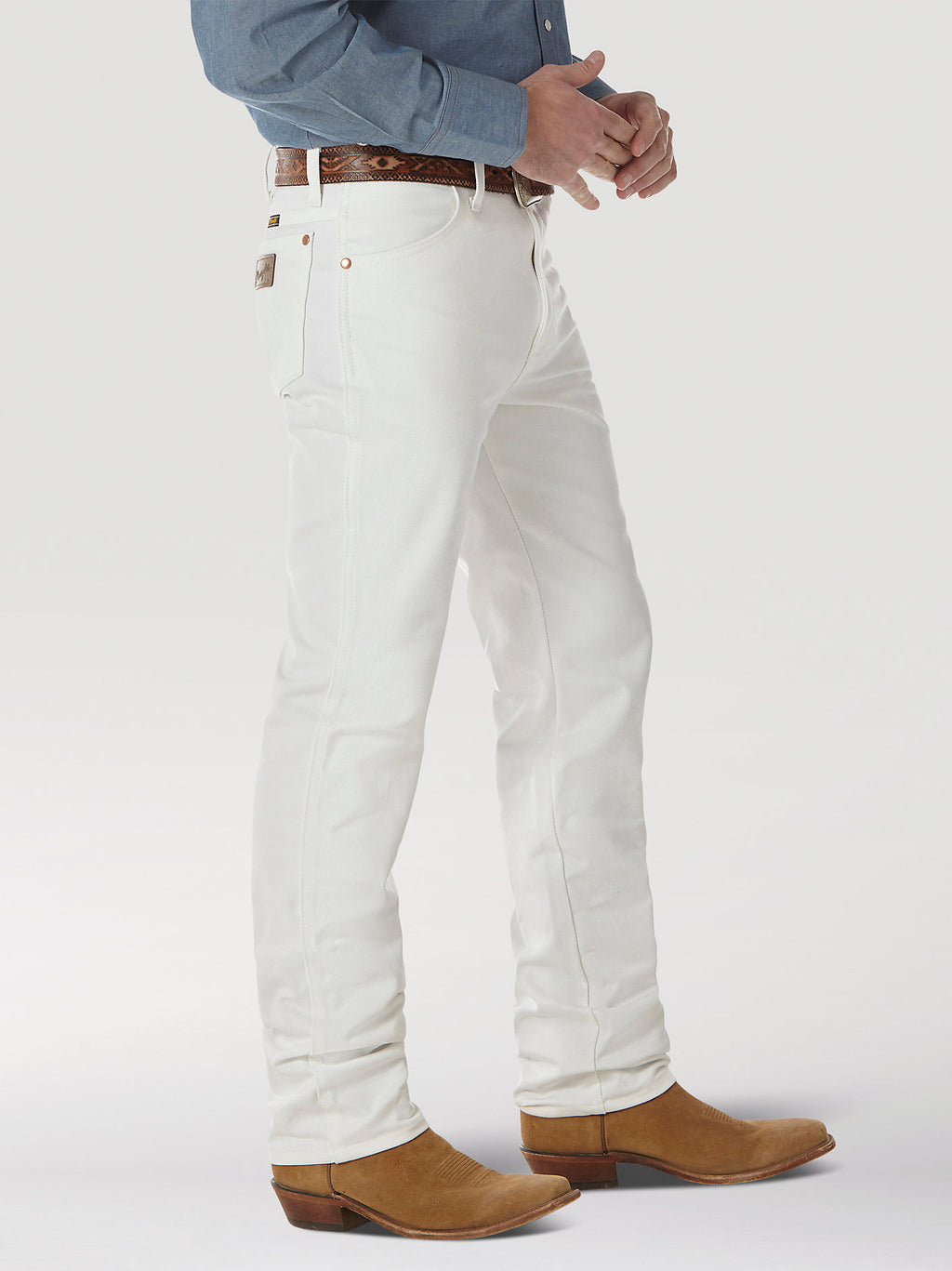 Wrangler Men's Cowboy Cut Slim Fit Jean 936WHI - White