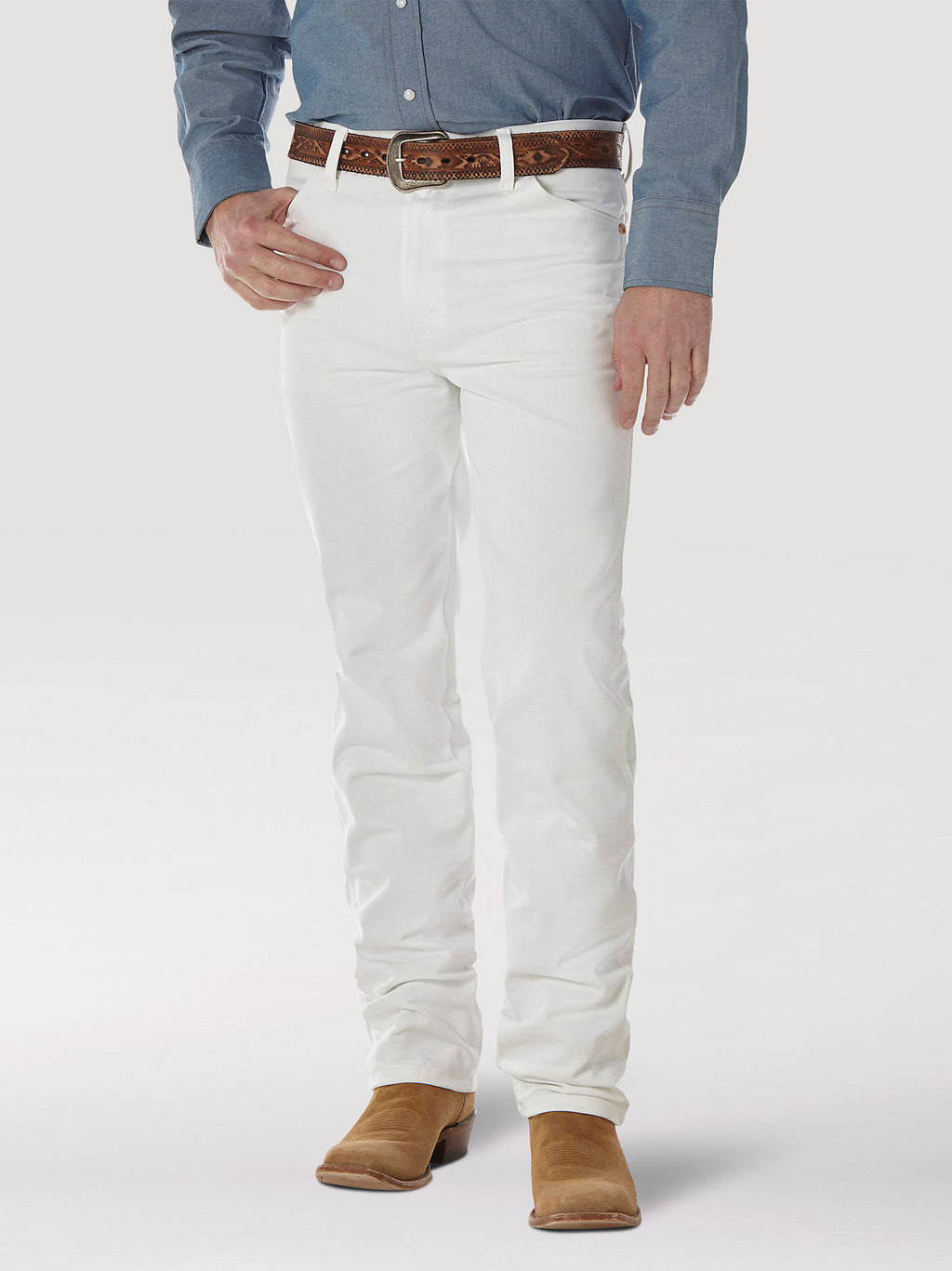 Wrangler Men's Cowboy Cut Slim Fit Jean 936WHI - White