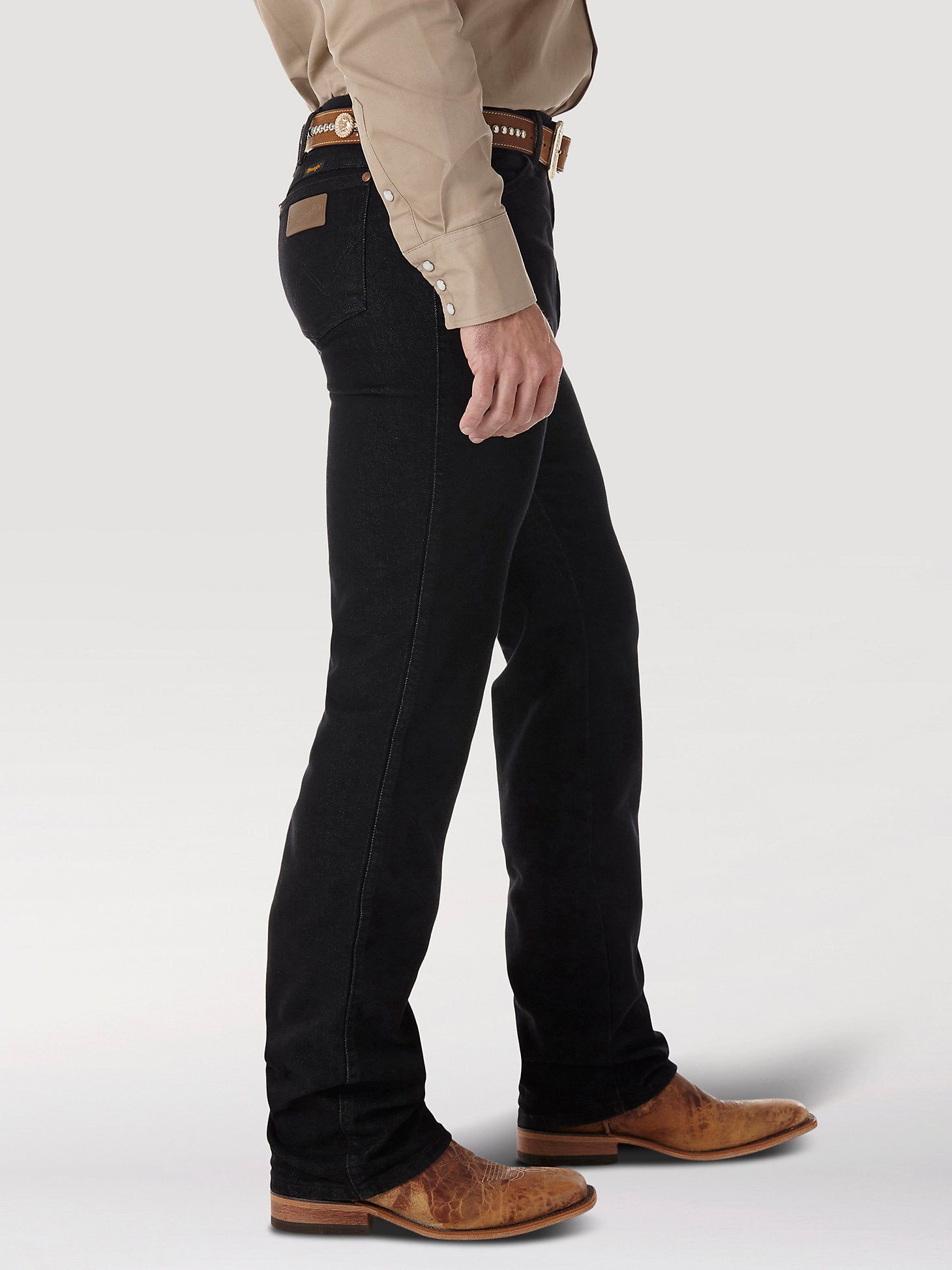 Wrangler Men's Cowboy Cut Stretch Slim Fit Jean 938BLK - Black