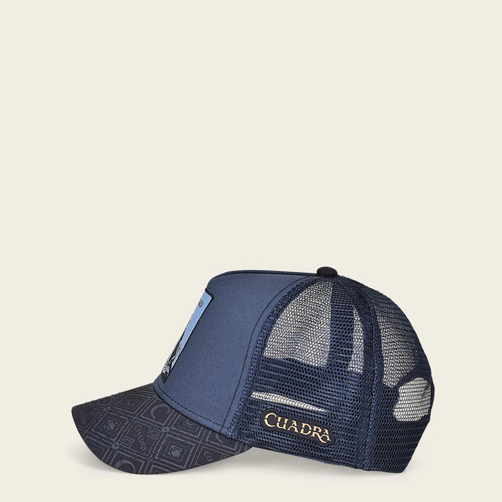 Cuadra Men's Lizard Inspiration Cap  - Blue