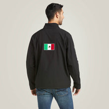 Cargar imagen en el visor de la galería, Ariat Men&#39;s New Team Softshell Mexico Jacket 31424- Black
