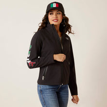 Cargar imagen en el visor de la galería, Ariat Women&#39;s Classic Team Mexico Softshell Jacket 31428 - Black
