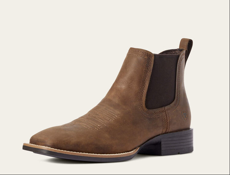 Ariat Men's Sport Booker Ultra Wide Square Toe 10031452 - Distressed Tan