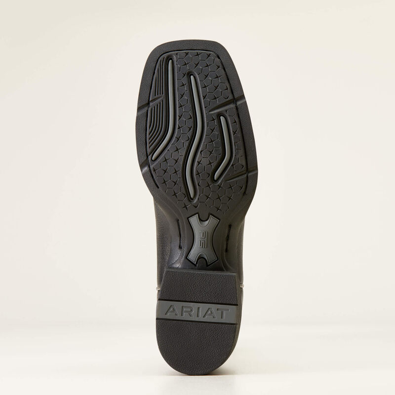 Ariat Women's Round Up Remuda Wide Square Toe Western Boot 10034024 - Black Deertan