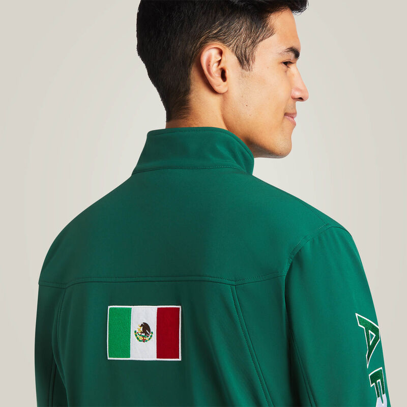 Ariat Men's New Team Softshell Mexico Jacket 39459 - Green