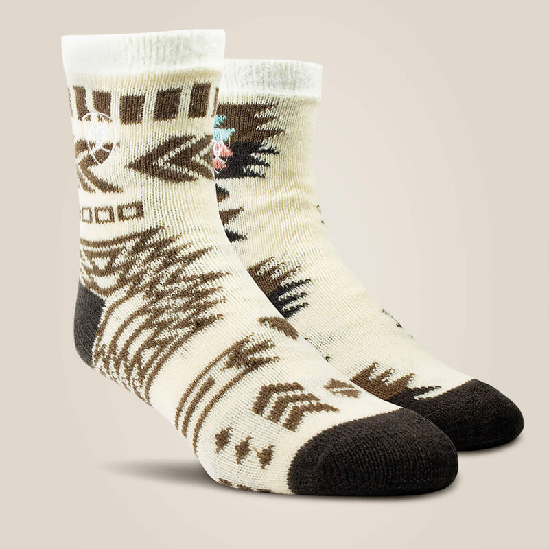 Ariat Cozy Aloe-Infused House Sock 2 Pair Multi Color Pack 42677