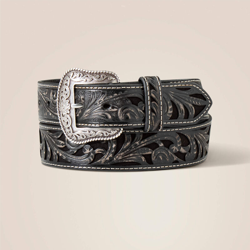 Ariat Women's Vine Emboss Belt A1565001 - Black