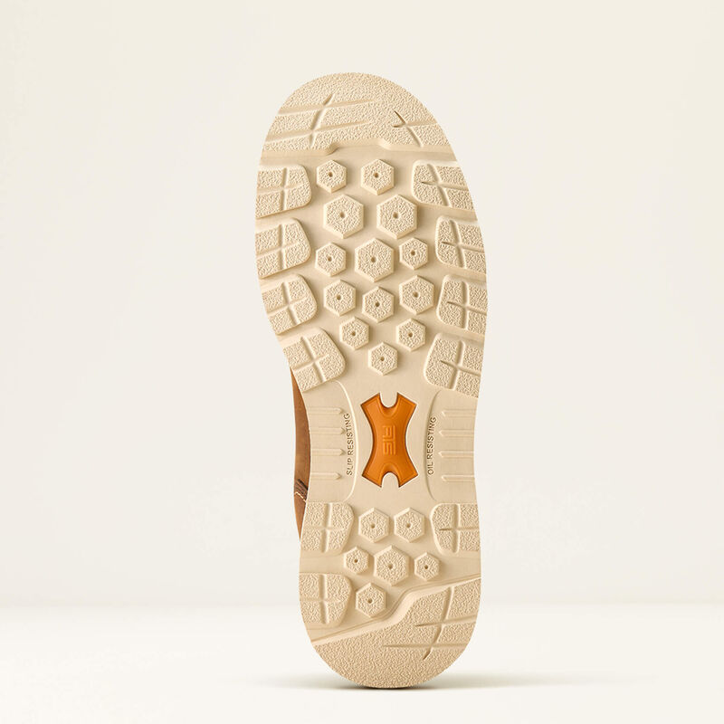 Ariat Men's Rebar Wedge Pull-On Waterproof Composite Toe Work Boot 10053613 - Distressed Brown