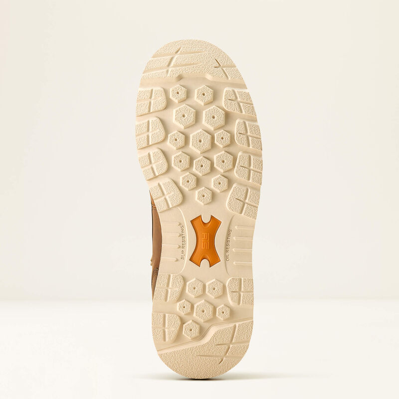 Ariat Men's Rebar Wedge Moc 6" Waterproof Work Boot 10053614 - Distressed Brown