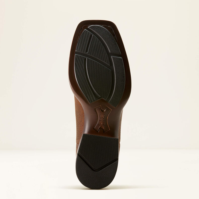 Ariat Men's Booker Chelsea Wide Square Toe Western Boot 10053654 - Brown