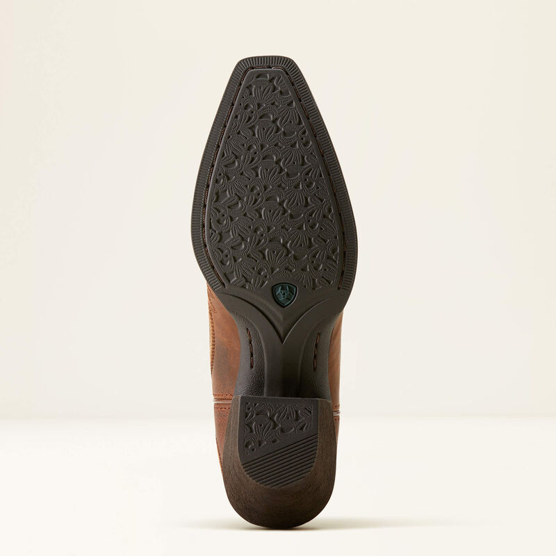 Ariat Women's Round Up Collins D Toe Western Boot 10053788 - Rafter Tan