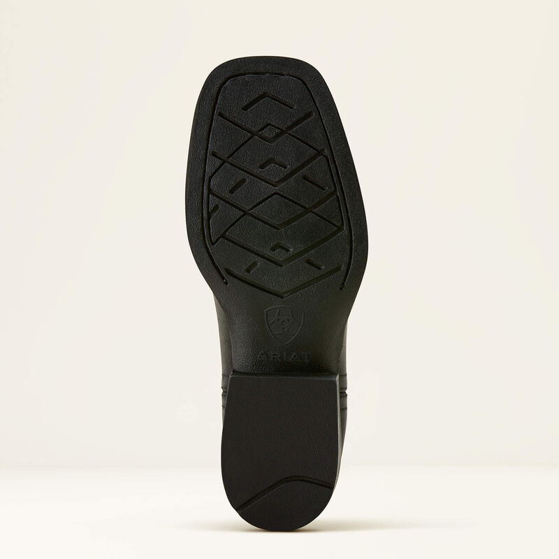 Ariat Kids Booker Chelsea Wide Square Toe Western Boot 10063825 - Tricorn Black