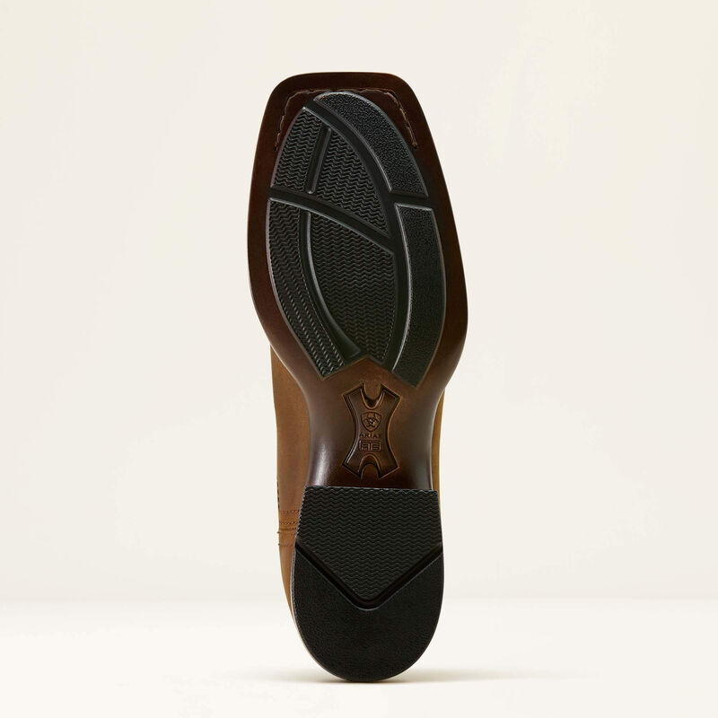 Ariat Women's Booker Chelsea Wide Square Toe Western Boot 10063973 - Distressed Brown