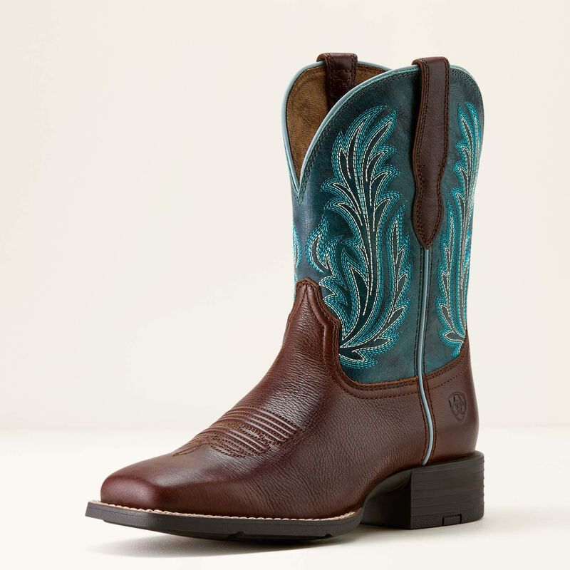 Ariat Women's Round Up Filly Wide Square Toe Western Boot 10064073