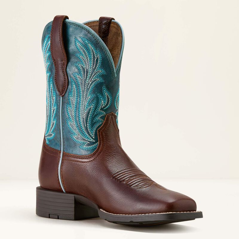 Ariat Women's Round Up Filly Wide Square Toe Western Boot 10064073