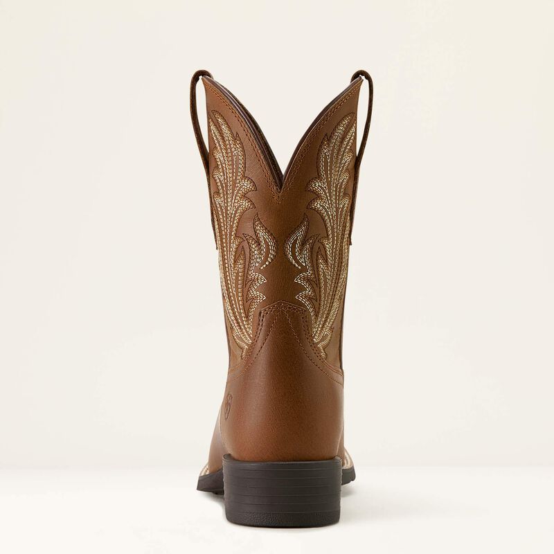 Ariat Women's Round Up Filly Wide Square Toe Western Boot 10064074 - Sorrel Crunch
