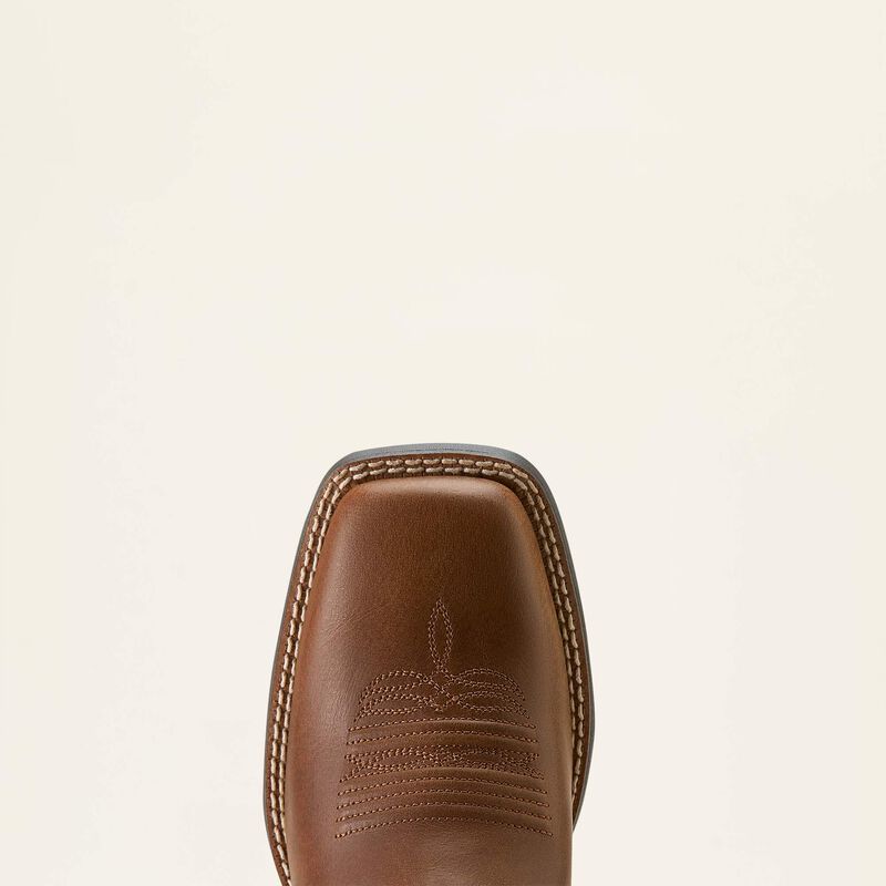 Ariat Women's Round Up Filly Wide Square Toe Western Boot 10064074 - Sorrel Crunch