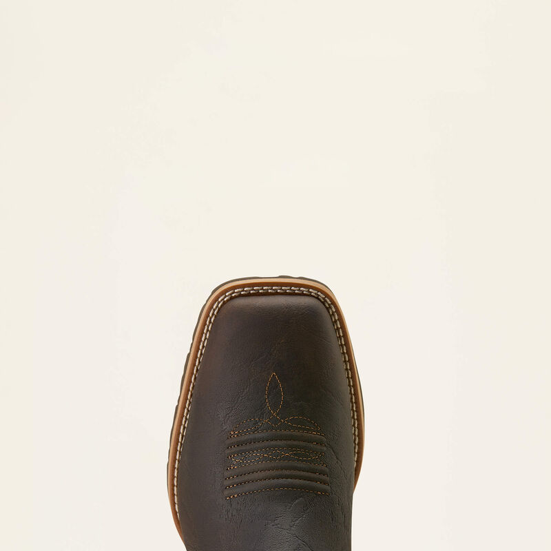 Ariat Men's Hybrid Low Boy Elephant Print Wide Square Toe Chelsea Boot 10074168 - Warm Brown