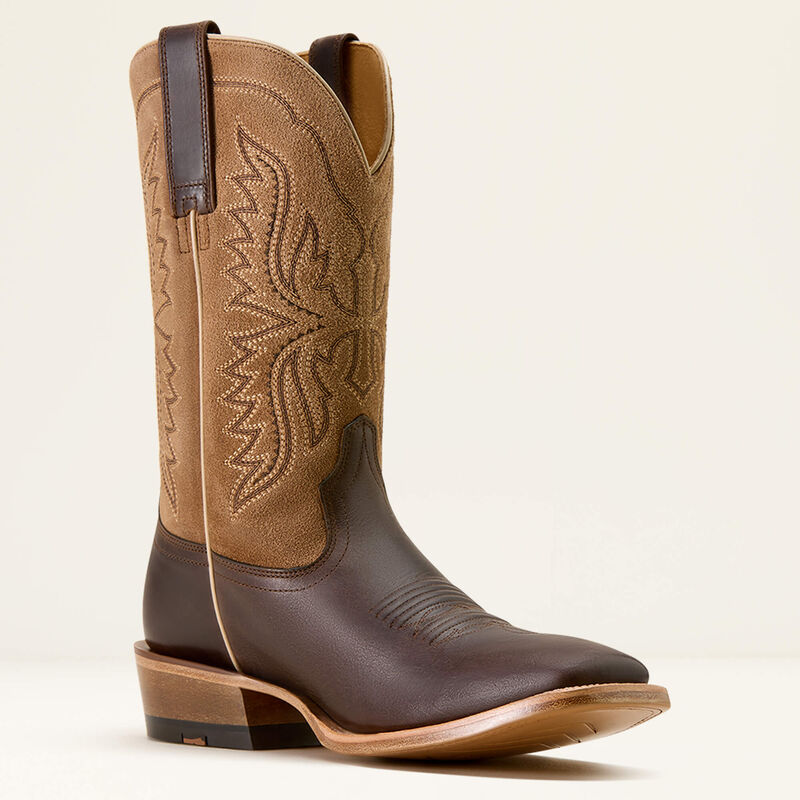 Ariat Men's Preston Wide Square Toe Cowboy Boot 10074237 - Roasted Coffee