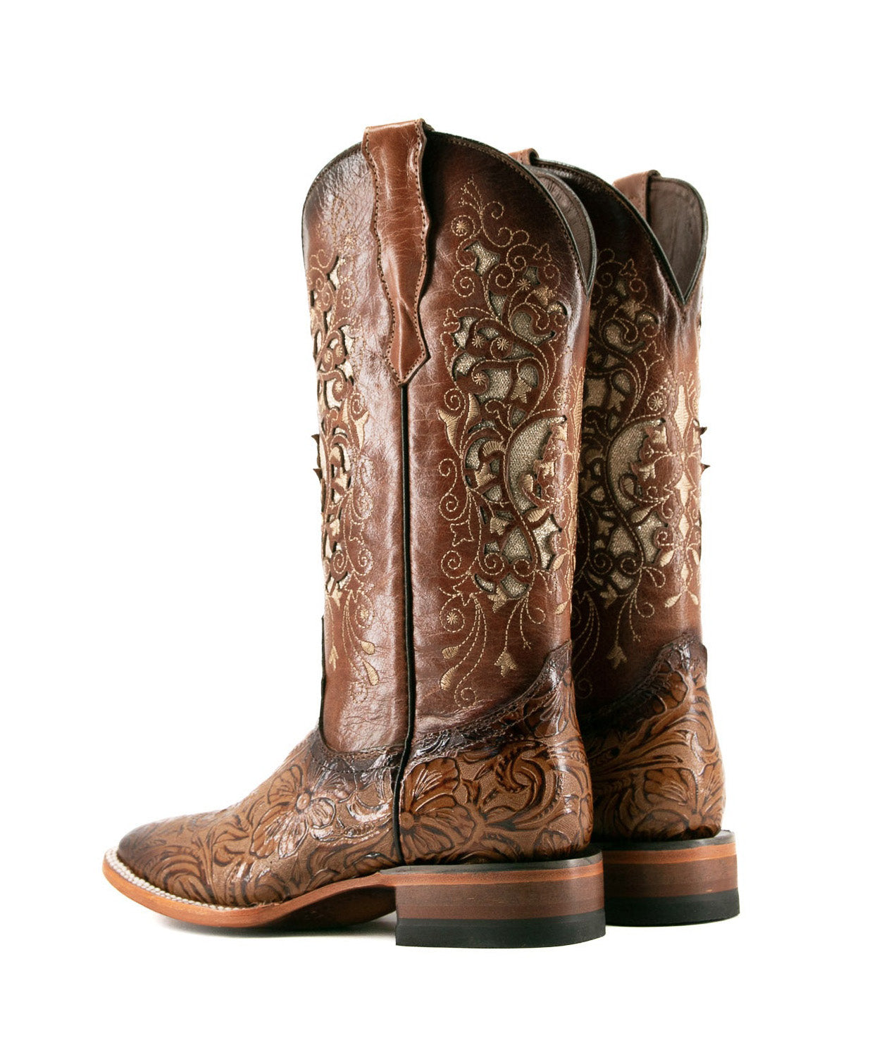 Rock'em Women's Alma Flor de Luz Square Toe 466 - Miel