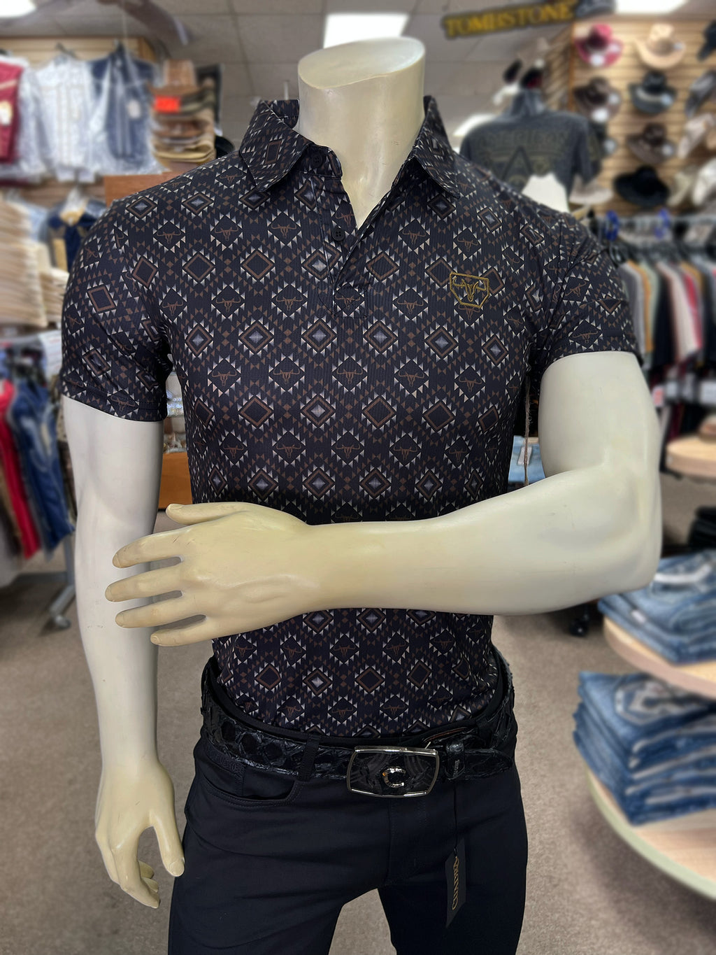 Platini Short Sleeve Polo 11023 - Black