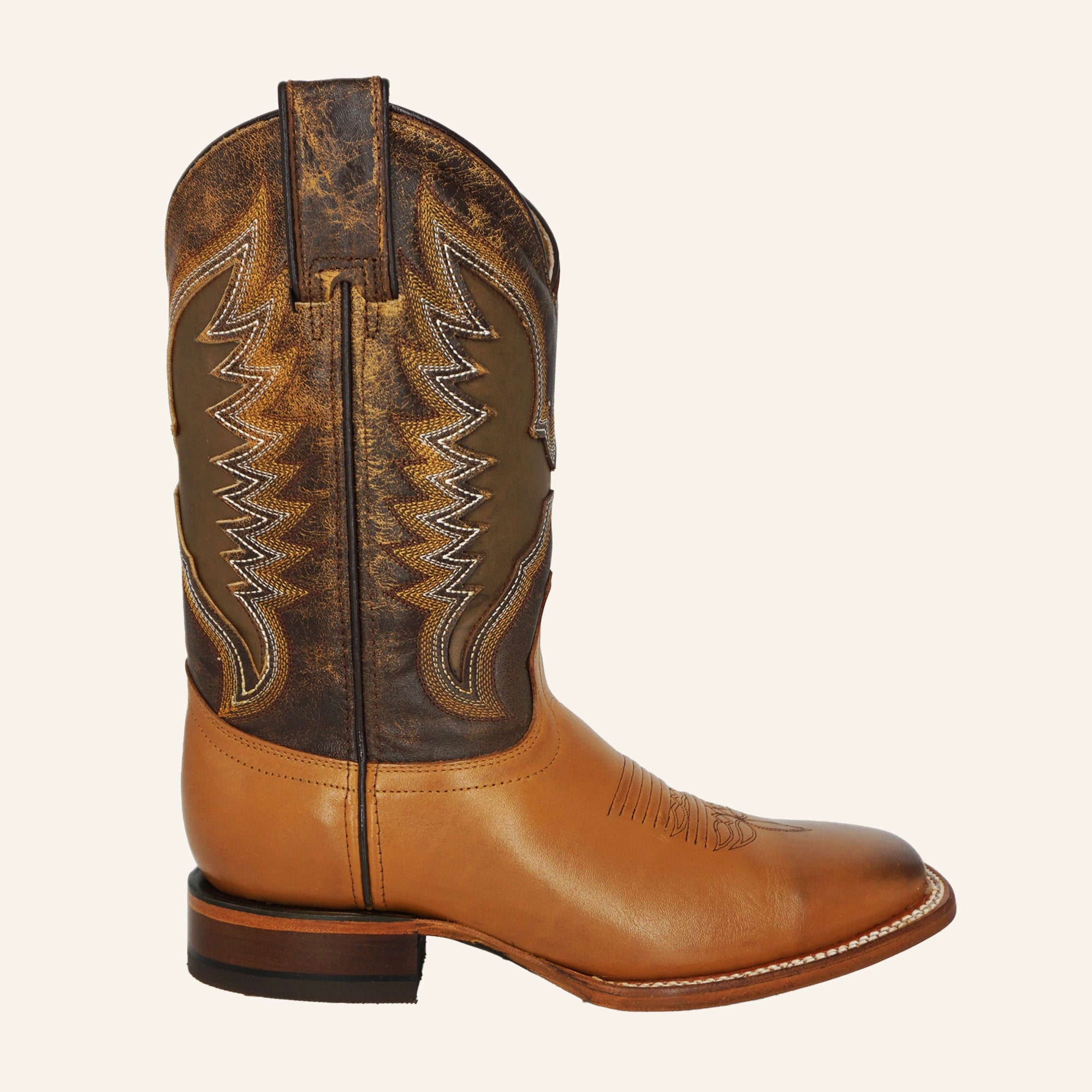 Cuatralba Men's Cowboy Boot 1103 - Atanado Oro