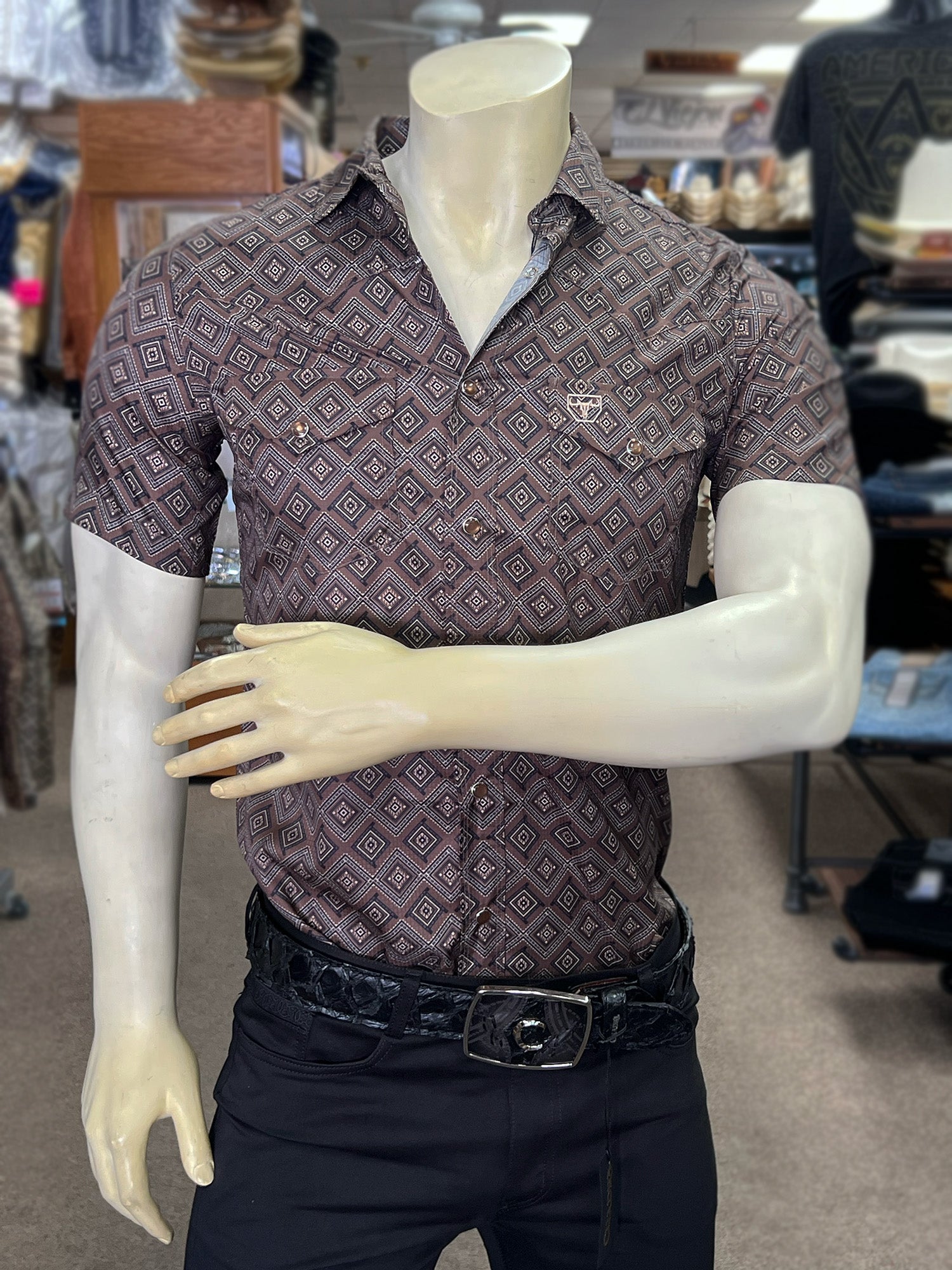 Platini Short Sleeve Shirt 11152 - Brown