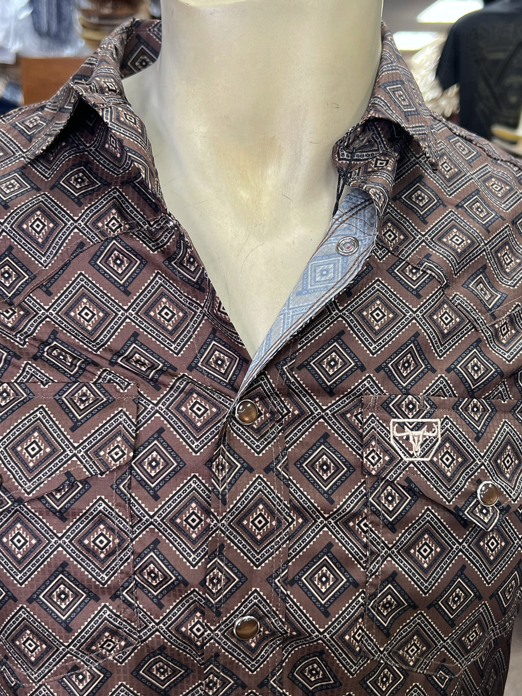 Platini Short Sleeve Shirt 11152 - Brown