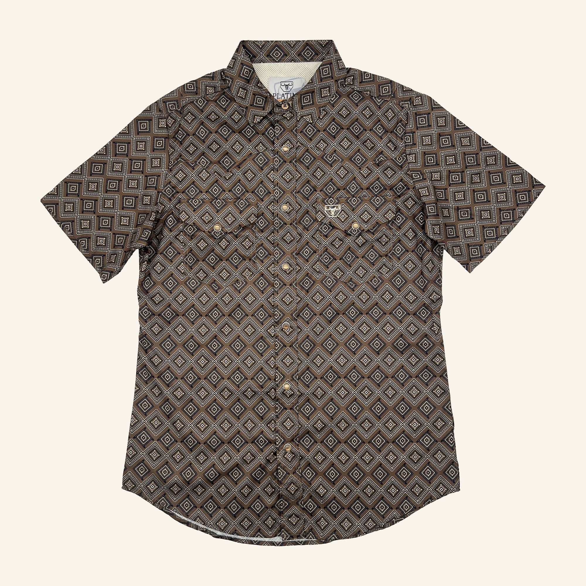 Platini Short Sleeve Shirt 11152 - Brown