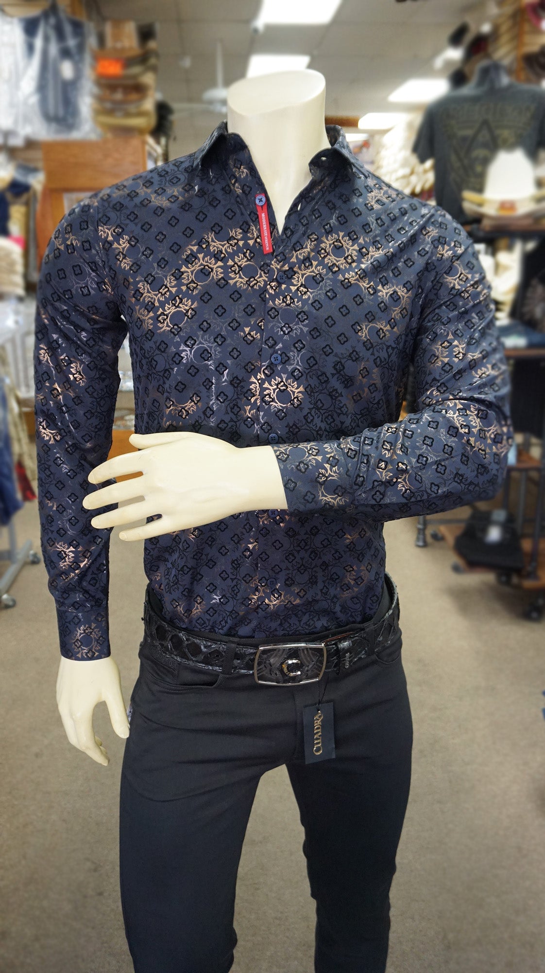 Platini Long Sleeve Shirt 11173 - Navy