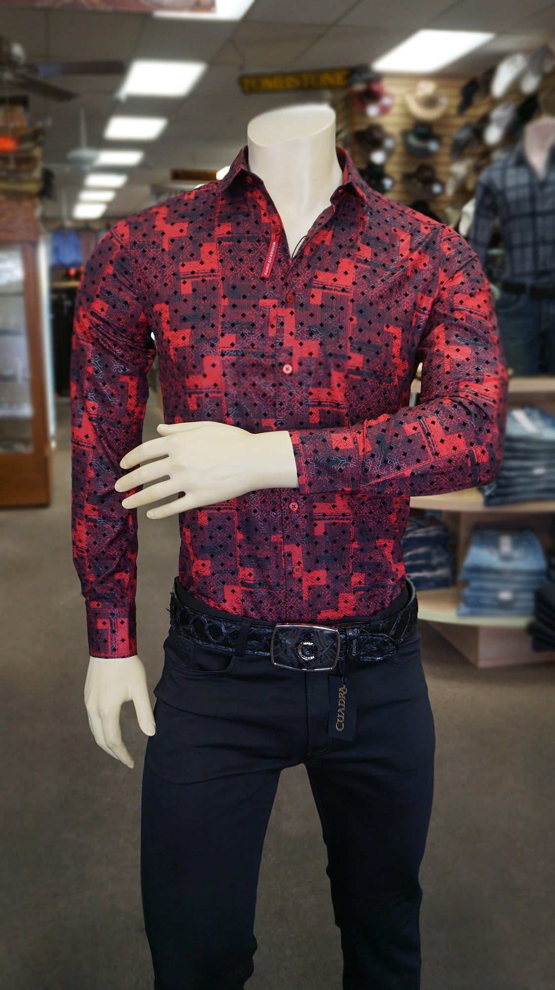 Platini Long Sleeve Shirt 11177 - Red