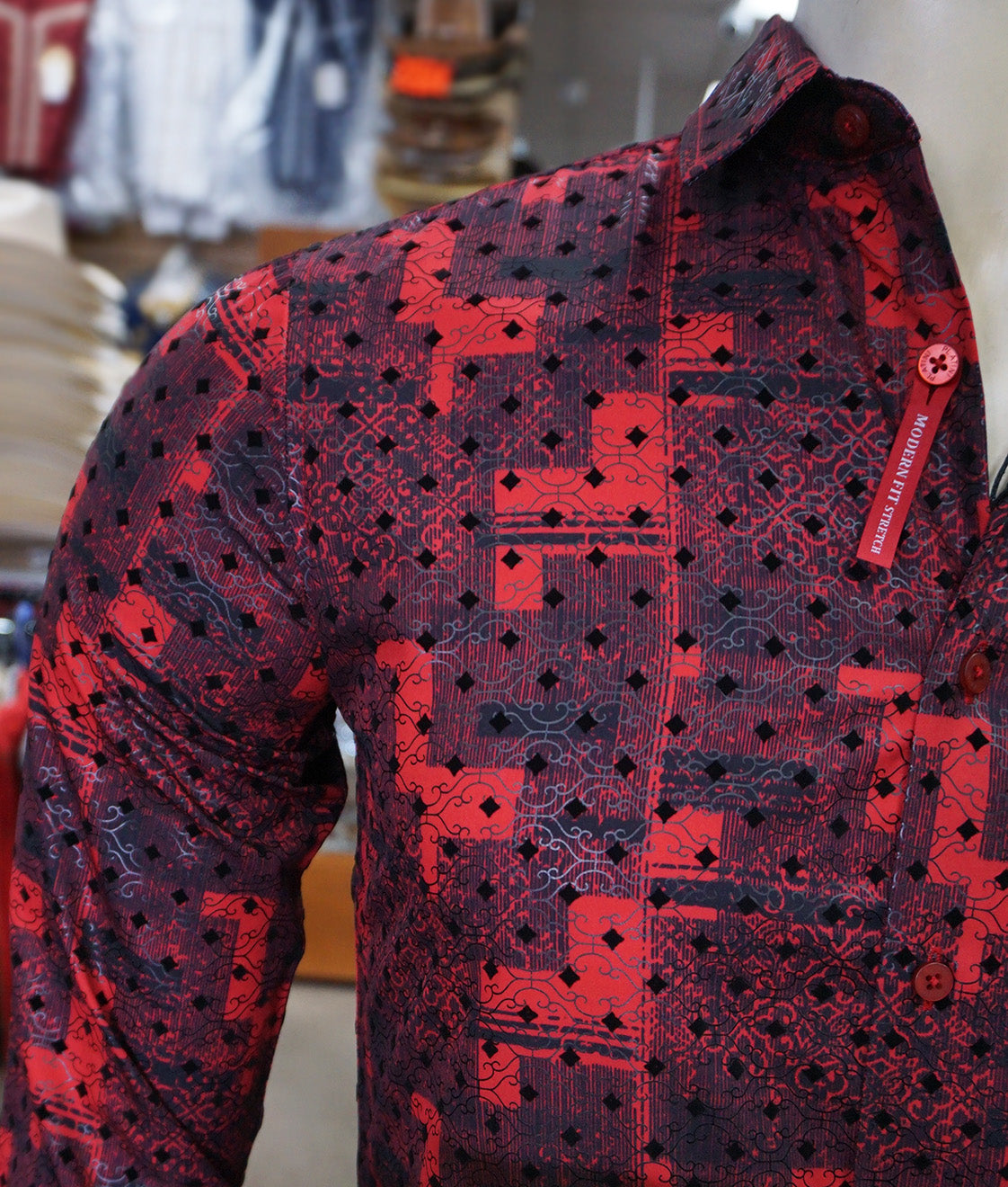 Platini Long Sleeve Shirt 11177 - Red