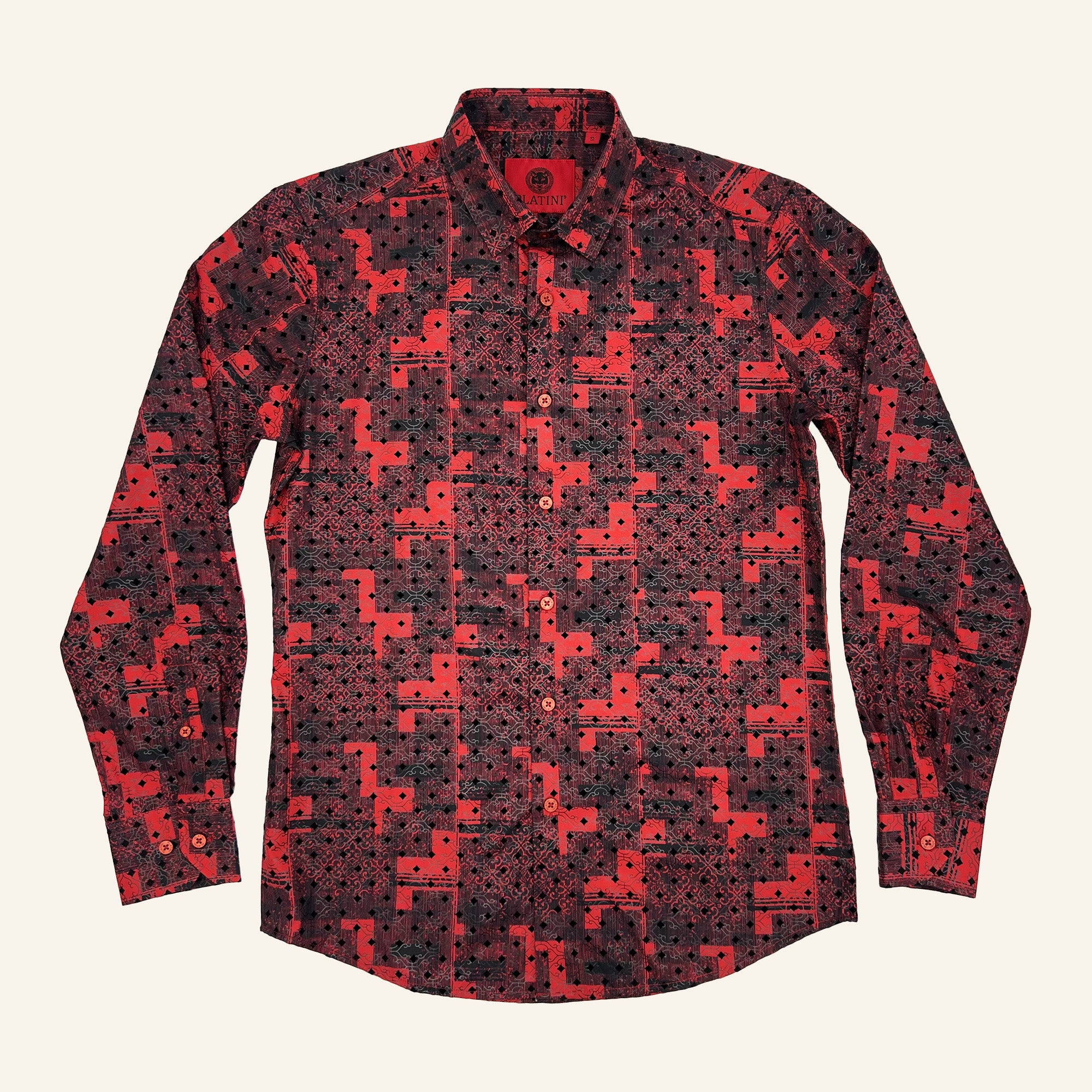 Platini Long Sleeve Shirt 11177 - Red