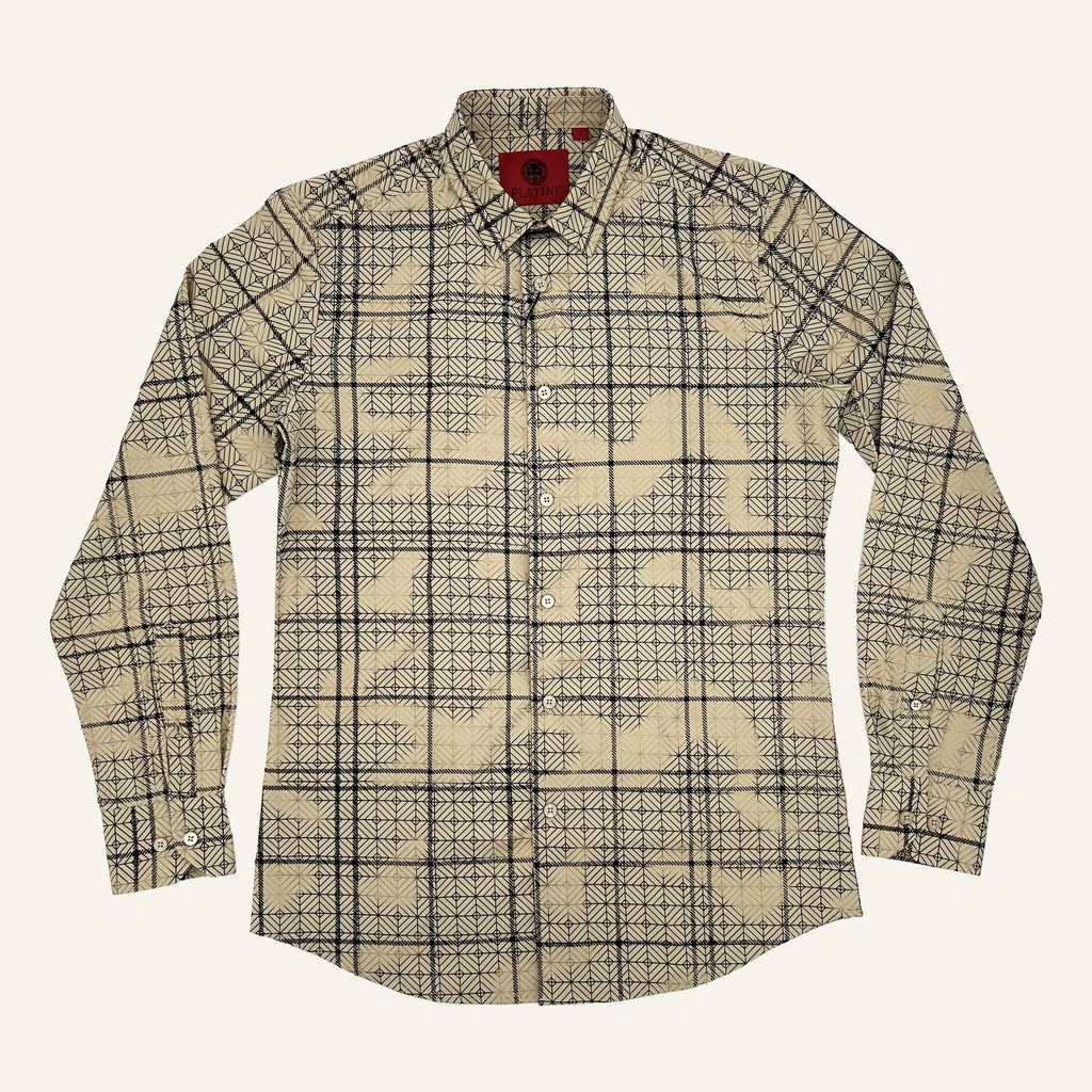 Platini Long Sleeve Shirt 11187 - Beige