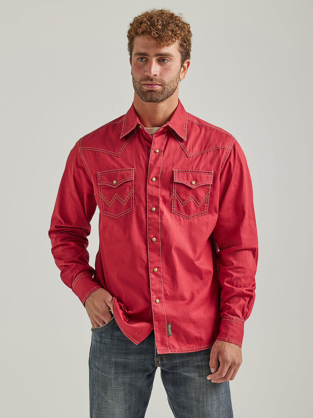 Men's Wrangler Retro Premium Long Sleeve Shirt 38147