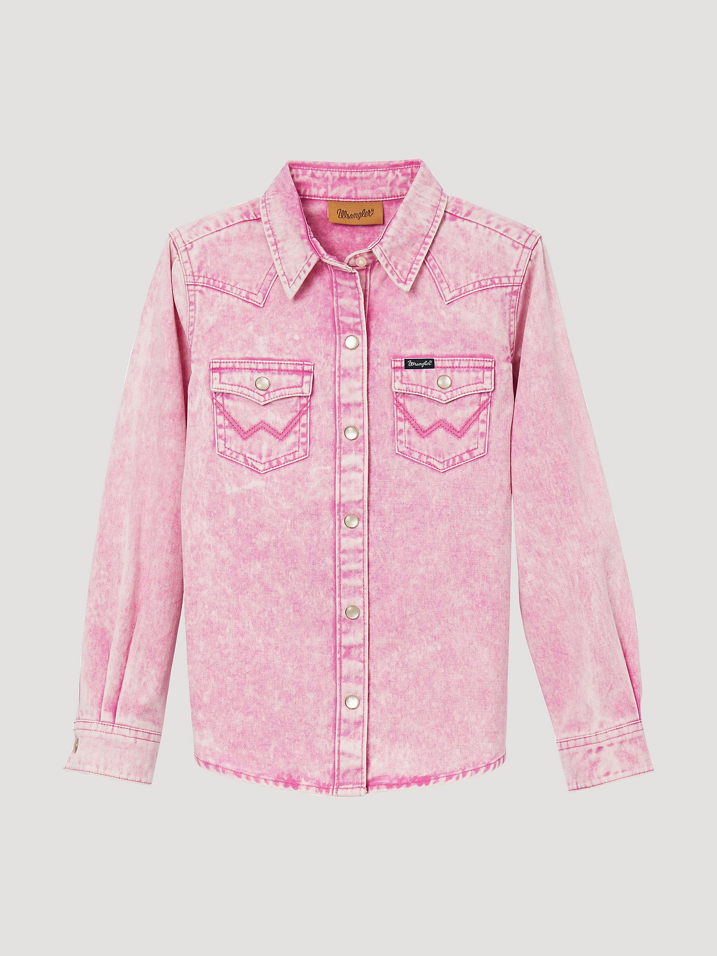 Girl's Wrangler Western Snap Long Sleeve Shirt 44081