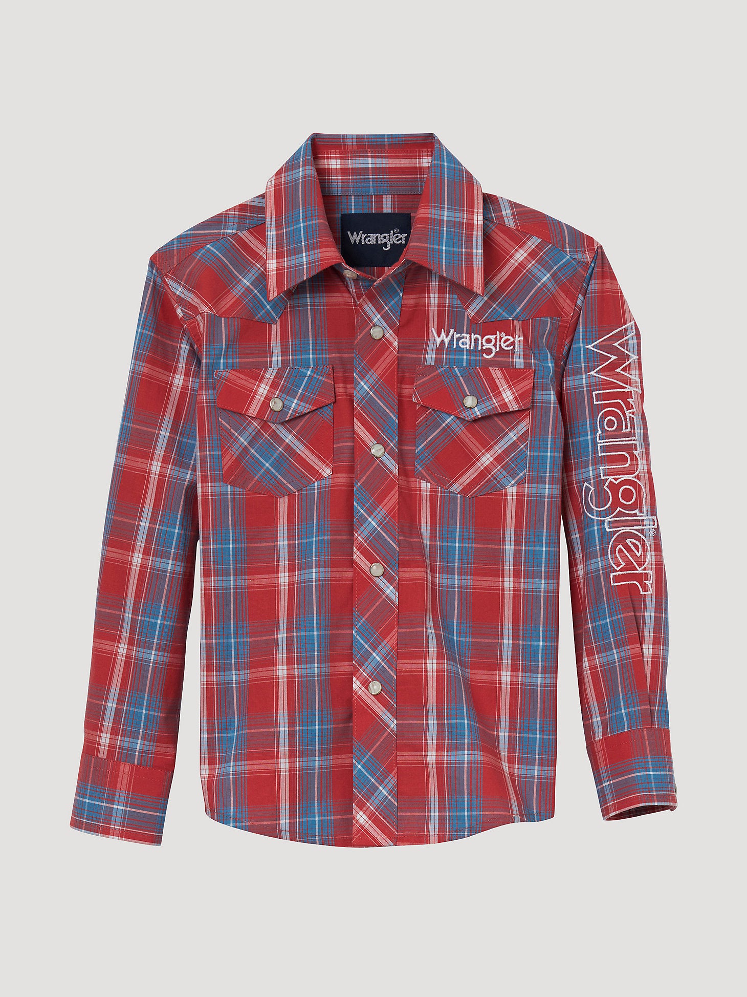 Boy's Wrangler Logo Long Sleeve Shirt 44422