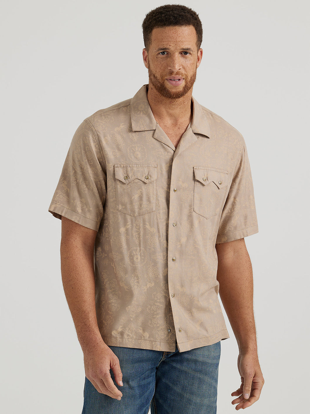 Men's Wrangler Classic Fit Short Sleeve Shirt 44426