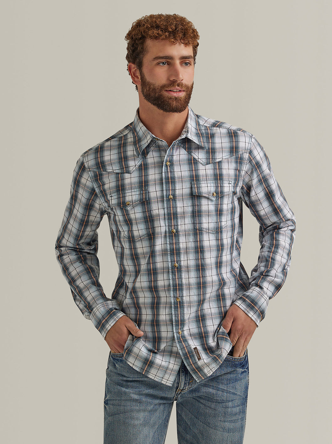 Men's Wrangler Retro Premium Long Sleeve Shirt 44562